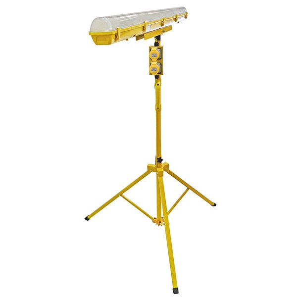 Faithfull Power Plus LED Plasterer's Tripod Light 5ft 4050 Lumens 110V
