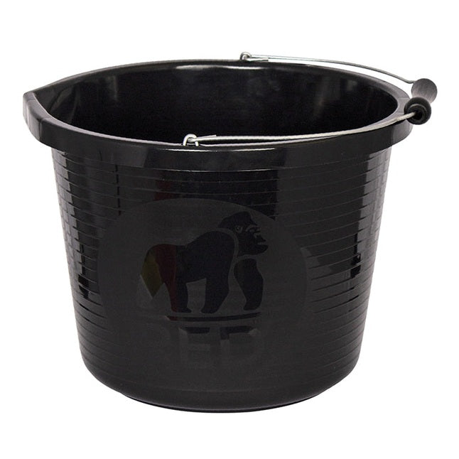 Red Gorilla Premium Bucket 14 litre (3 gallon) - Black