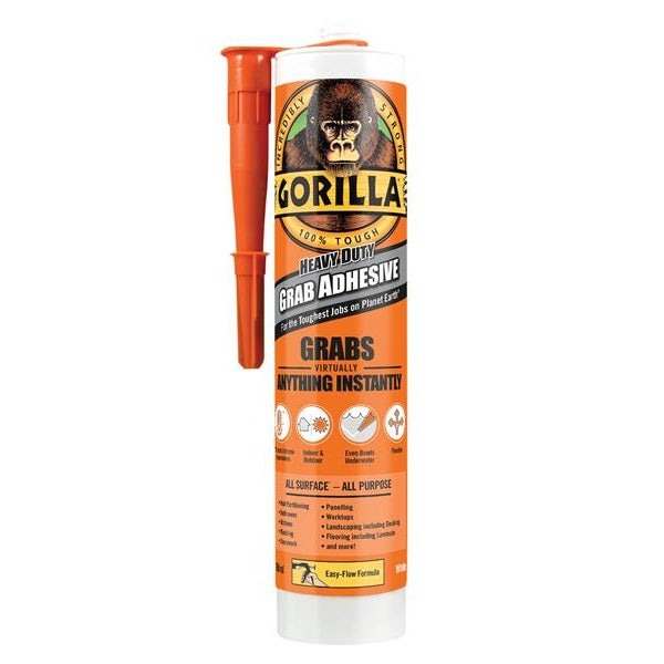 Gorilla Glue Gorilla Heavy-Duty Grab Adhesive White 290ml - Watson Hire