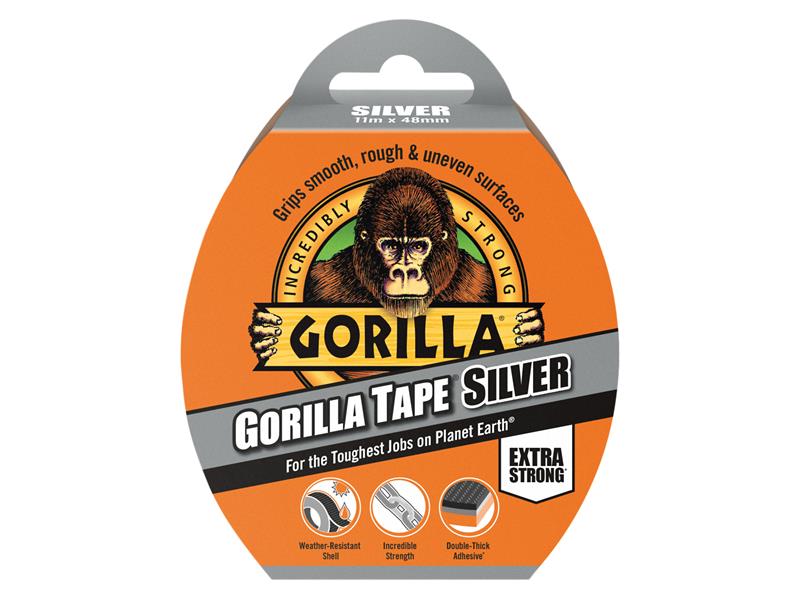 Gorilla Glue Gorilla Tape® 48mm x 11m Silver - Watson Hire