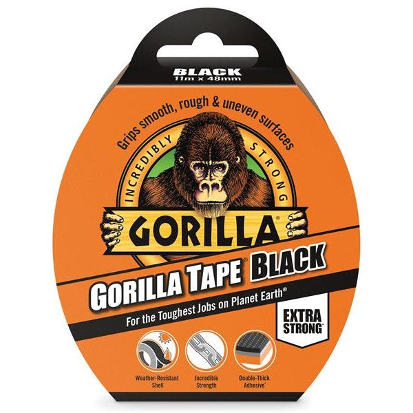 Gorilla Glue Gorilla Tape® 48mm x 11m Black - Watson Hire