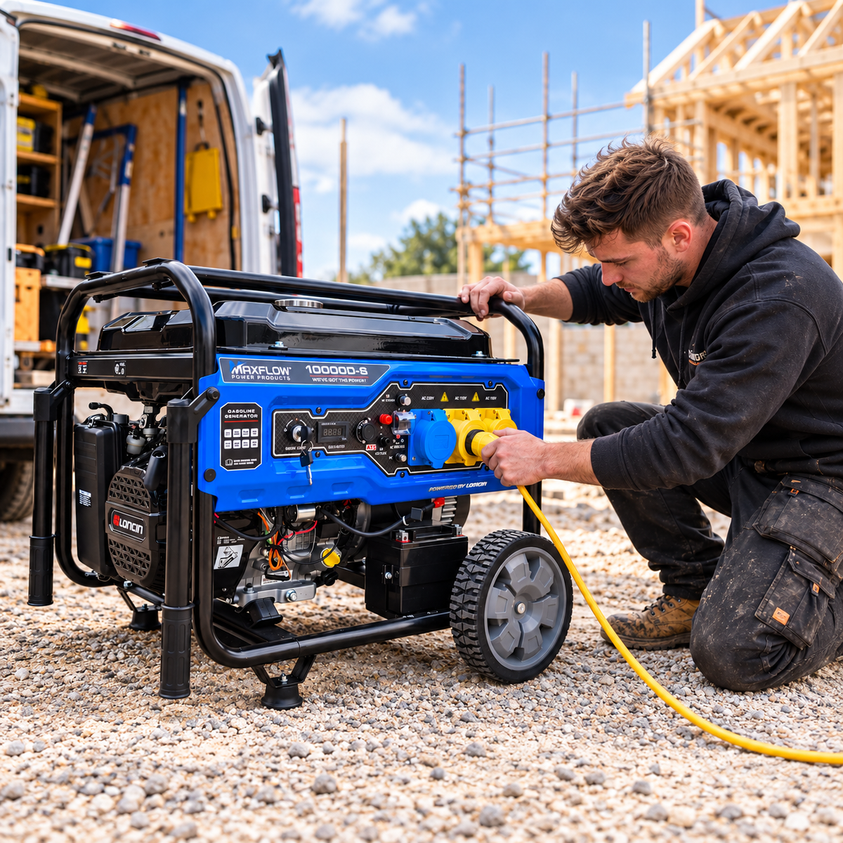 MAXFLOW MX10000 10KVA Electric Start Generator