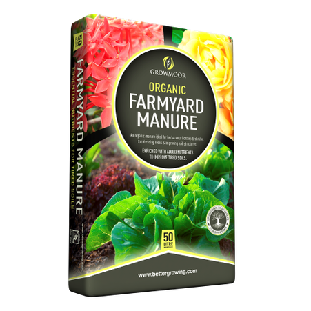 GROWMOOR ORGANIC MANURE 50LTR