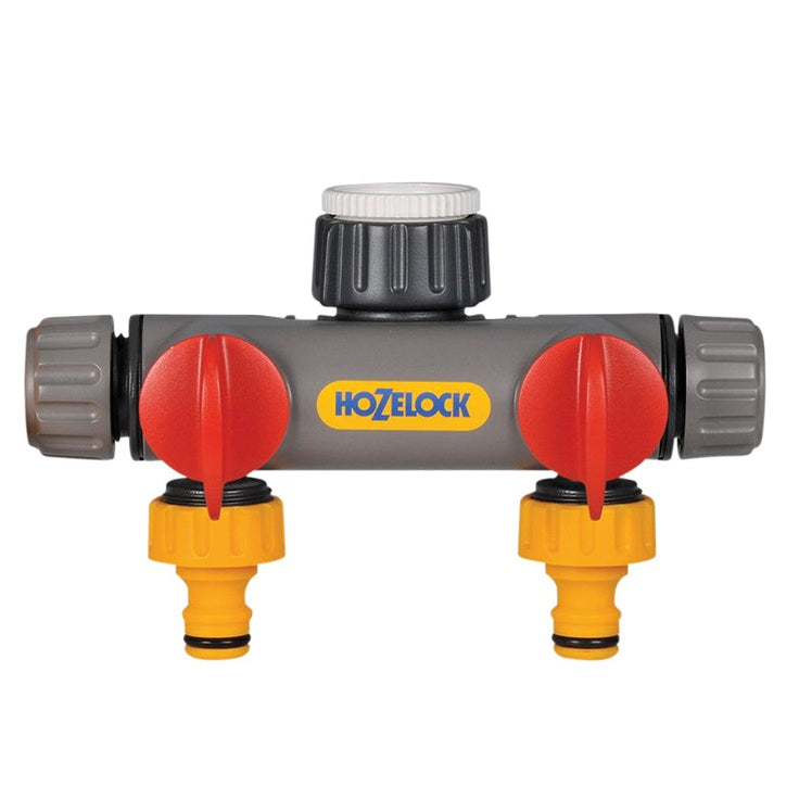 Hozelock 2252 2-Way Tap Connector 1/2 - 1in BSP