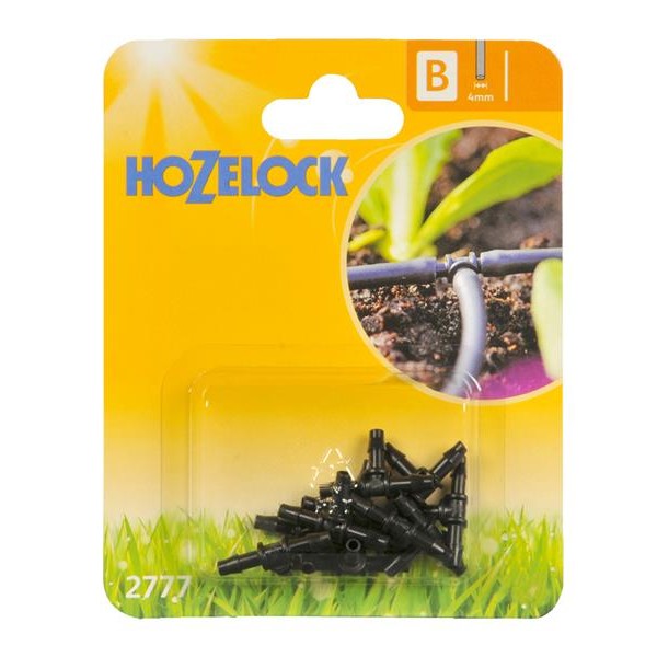 Hozelock 2777 T-Piece 4mm (Pack 12)