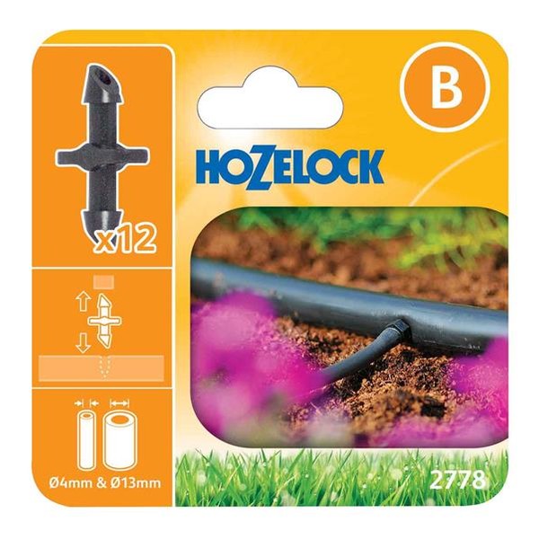 Hozelock 2778 Straight Connector 4mm (Pack 12)
