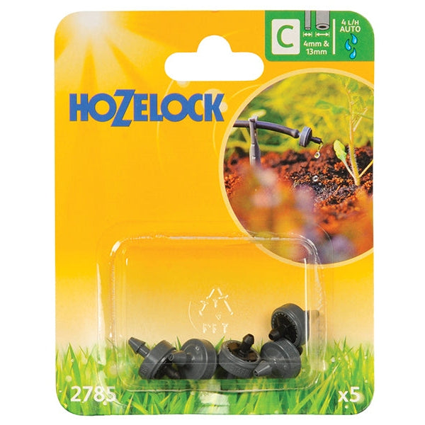 Hozelock 2785 End Line Pressure Dripper 4mm/13mm (Pack 5)