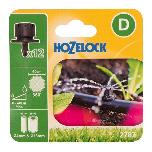Hozelock 2787 End of Line Adjustable Mini Sprinkler 4/13mm (Pack 12)