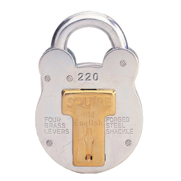 Squire 220 Old English Padlock with Steel Case 38mm