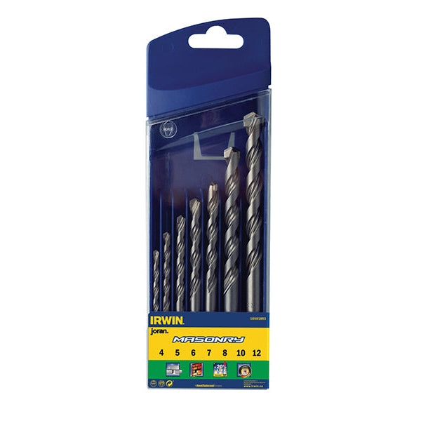 IRWIN® Masonry Drill Bit Set, 7 Piece