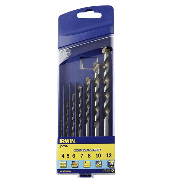 IRWIN® Cordless Multi-Purpose Drill Bit Set, 7 Piece 4-12mm