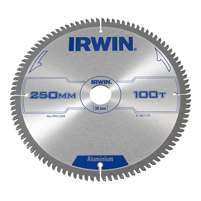 IRWIN® Professional Aluminium Circular Saw Blade 250 x 30mm x 100T TCG