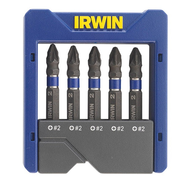 IRWIN® Pozidriv Impact Screwdriver Pocket Bit Set, 5 Piece