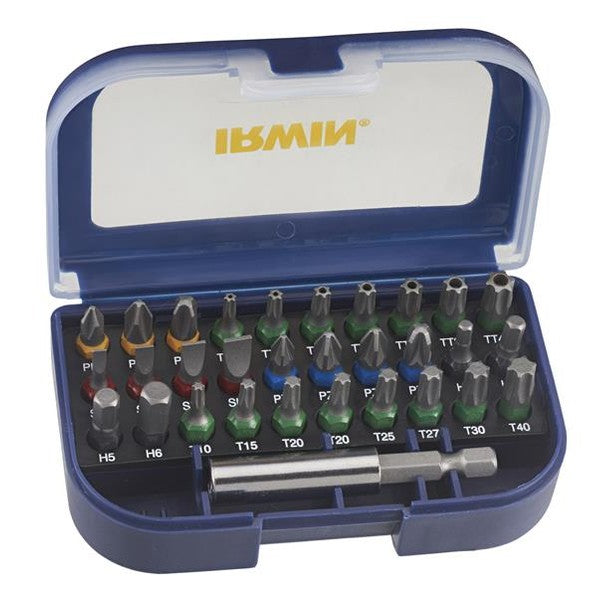 IRWIN® Colour Coded Screwdriver Bit Set, 31 Piece