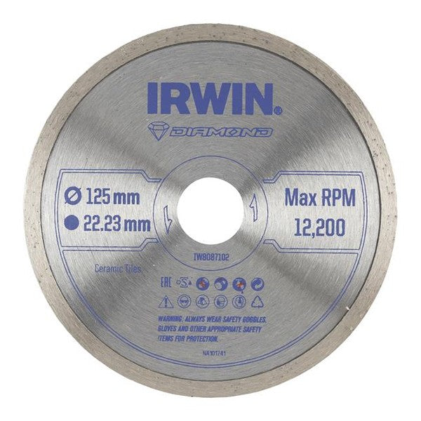 IRWIN® Continuous Rim Diamond Blade 125 x 22.23mm