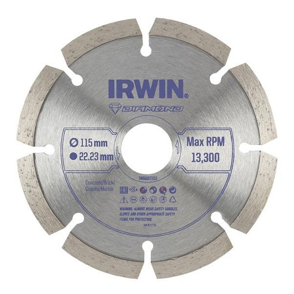 IRWIN® Segmented Diamond Blade 115 x 22.23mm