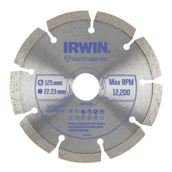 IRWIN® Segmented Diamond Blade 125 x 22.23mm
