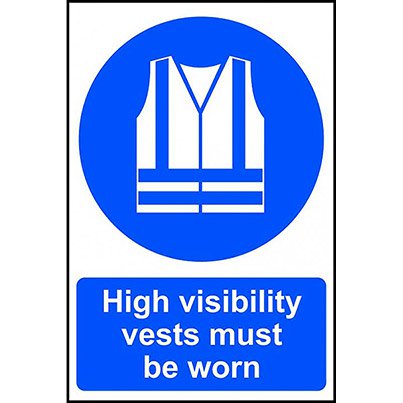 HIGH VISIBILITY CLOTHING MUST BE WORN IN THIS SITE - PVC (400 X 600MM)