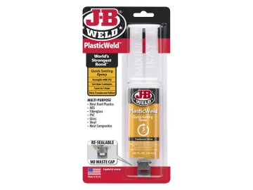 JB WELD PLASTIC WELD SYRINGE SETS IN 5 MIN 25ML