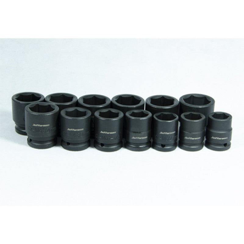 JEFFERSON 13 PIECE 3/4'' METRIC / IMPERIAL IMPACT SOCKET SET