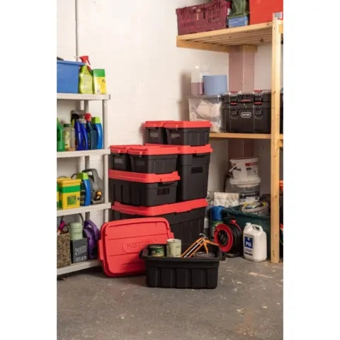 KETER TUFF TOTE 140L BLACK/RED