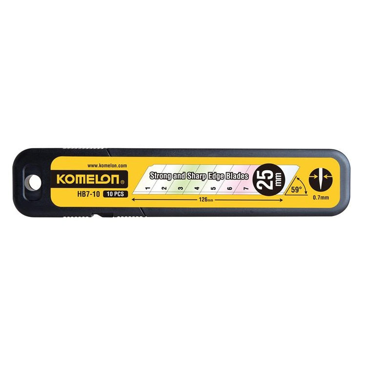 Komelon Snap-Off Blades 25mm (Pack 10)
