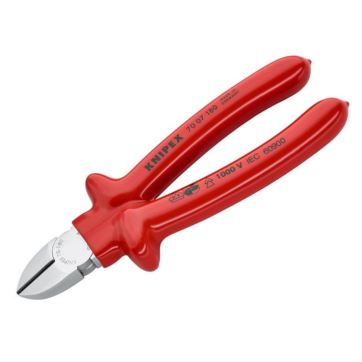 Knipex Dipped VDE Diagonal Cutters 180mm