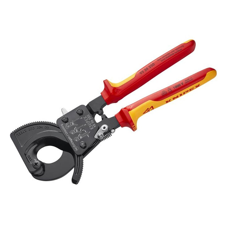 Knipex VDE Ratchet Action Cable Cutter 250mm