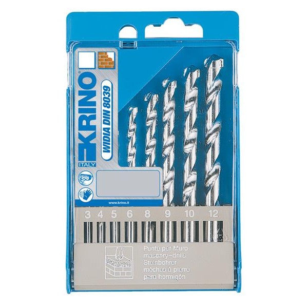 Krino Masonry Drill Bit Set, 8 Piece