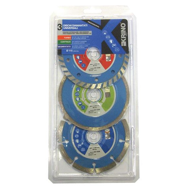 Krino Turbo Diamond Disc Set, 3 Piece