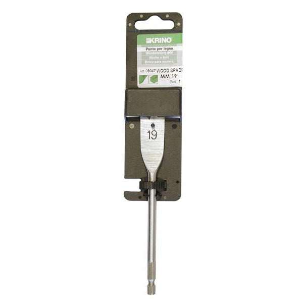 Krino Flat Wood Drill Bit 19mm Display Pack