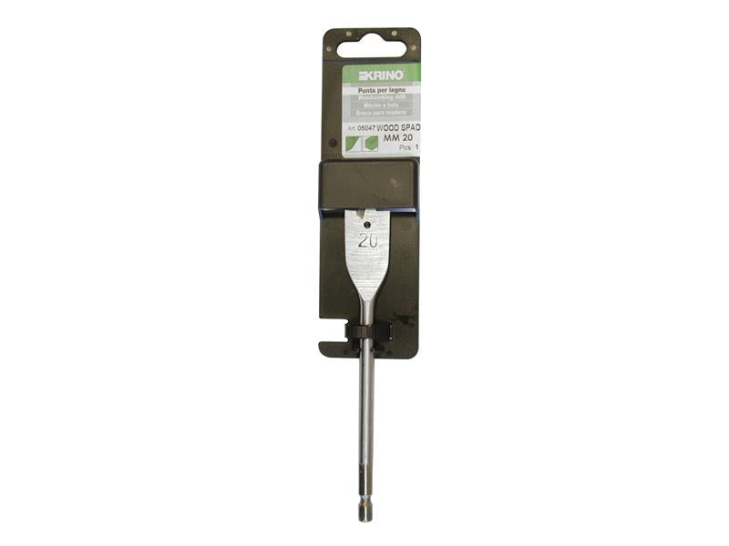Krino Flat Wood Drill Bit 20mm Display Pack