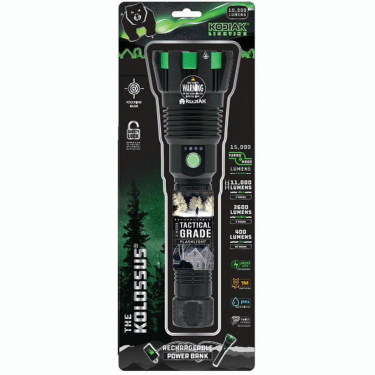 THE KOLOSSUS KODIAK 15000 LUMEN RECHARGEABLE FLASHLIGHT - Watson Hire