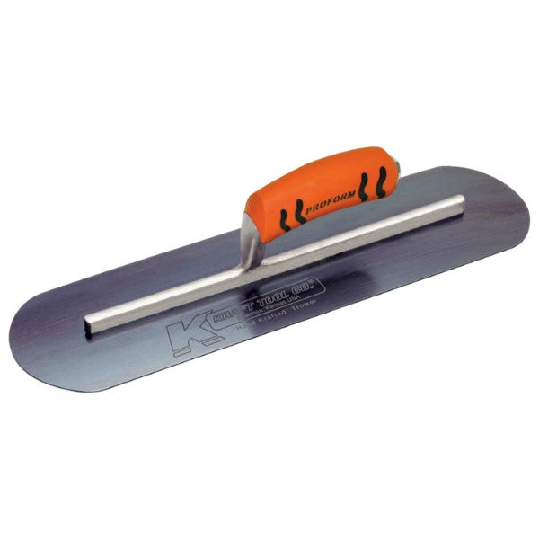 BLUE STEEL POOL TROWEL PROFORM HANDLE 16" X 5"