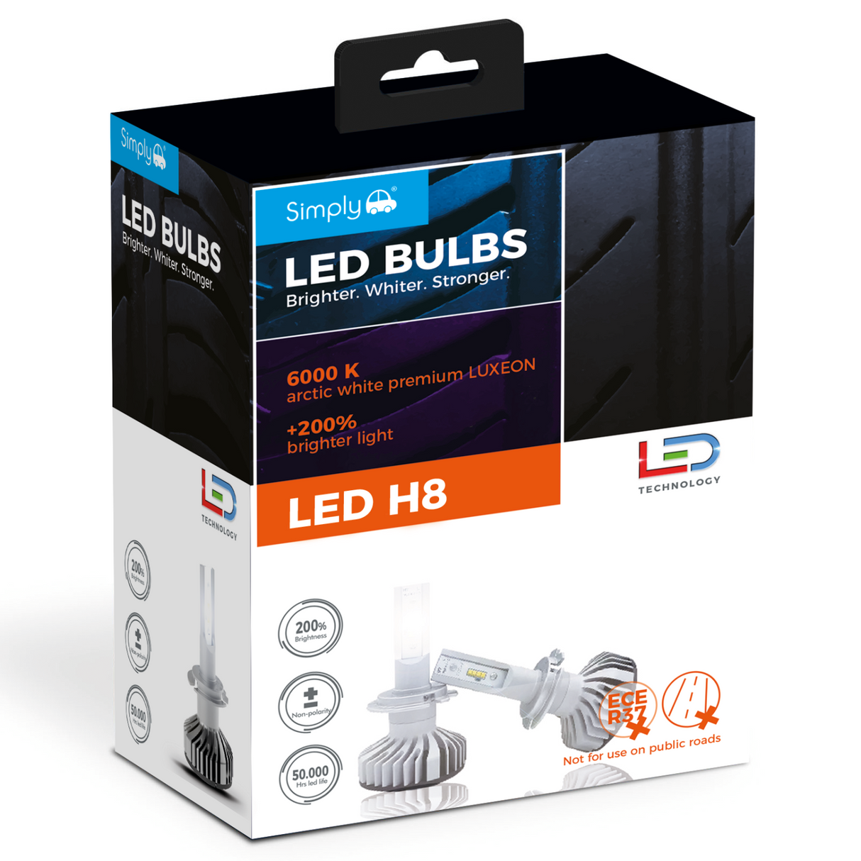 SIMPLY H8 - LED BULBS 2 PACK