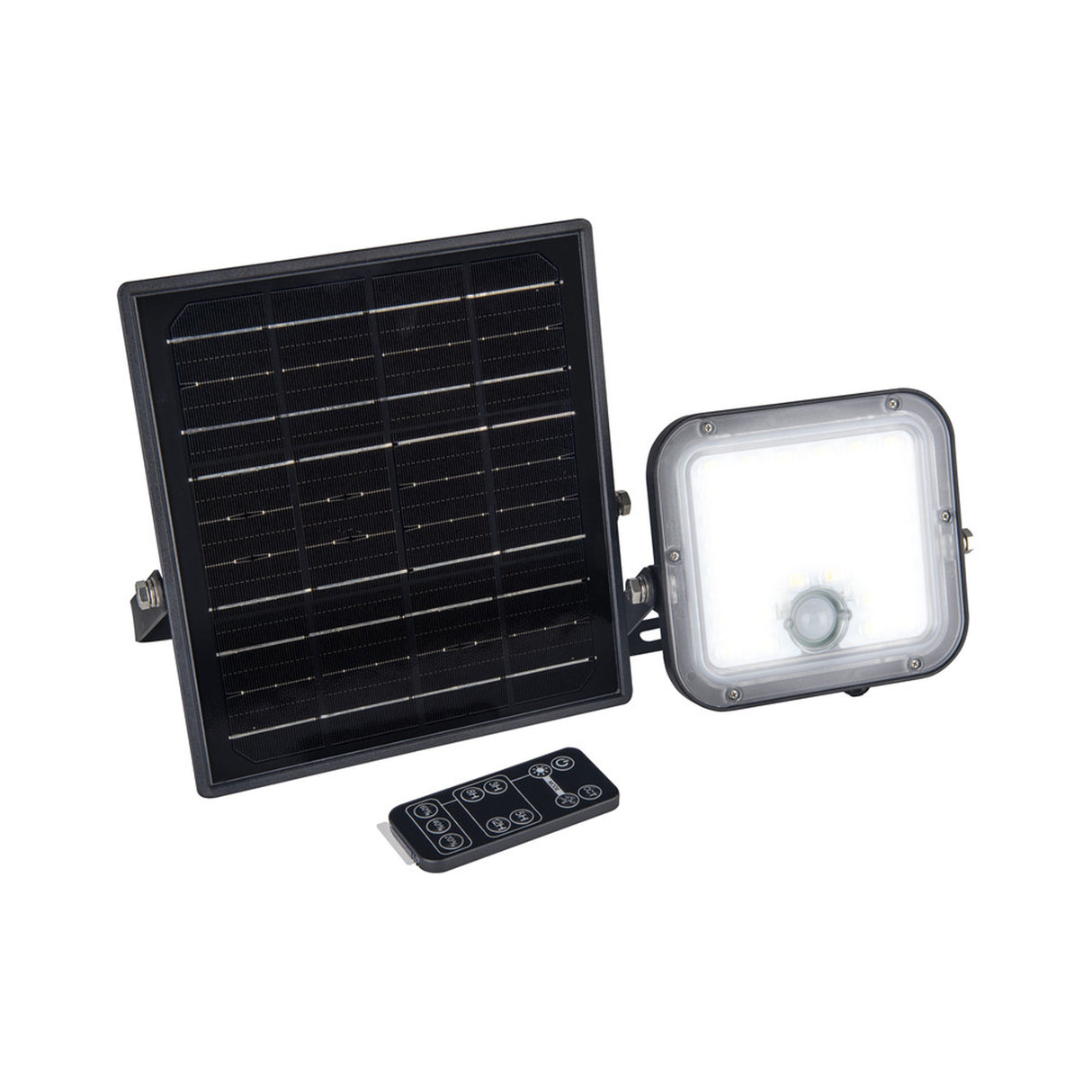MENSA HIGH OUTPUT SOLAR SECURITY FLOODLIGHT 10W 1500LM CCT - Watson Hire
