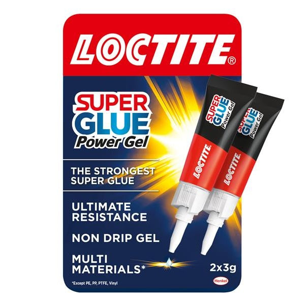 Loctite Super Glue Power Gel Tube 2 x 3g