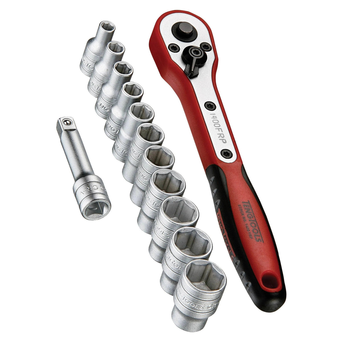 TENG TOOL 1/4" DRIVE MM 13PC SOCKET SET