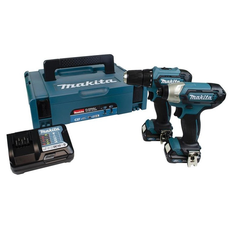 Makita CLX224AJ 12Vmax CXT Twin Pack 12V 2 x 2.0Ah
