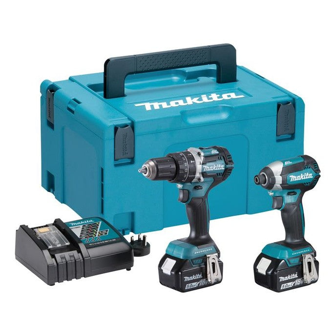 Makita DLX2180TJ Brushless Twin Pack 18V 2 x 5.0Ah Li-ion - Watson Hire