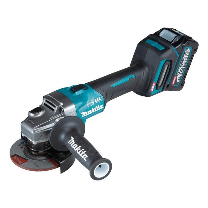 Makita GA004GD201 XGT 40Vmax BL Angle Grinder 115mm 40V 2 x 2.5Ah Li-ion - Watson Hire