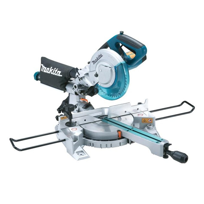 Makita LS0815FLN Sliding Compound Mitre Saw 216mm 1400W 110V - Watson Hire