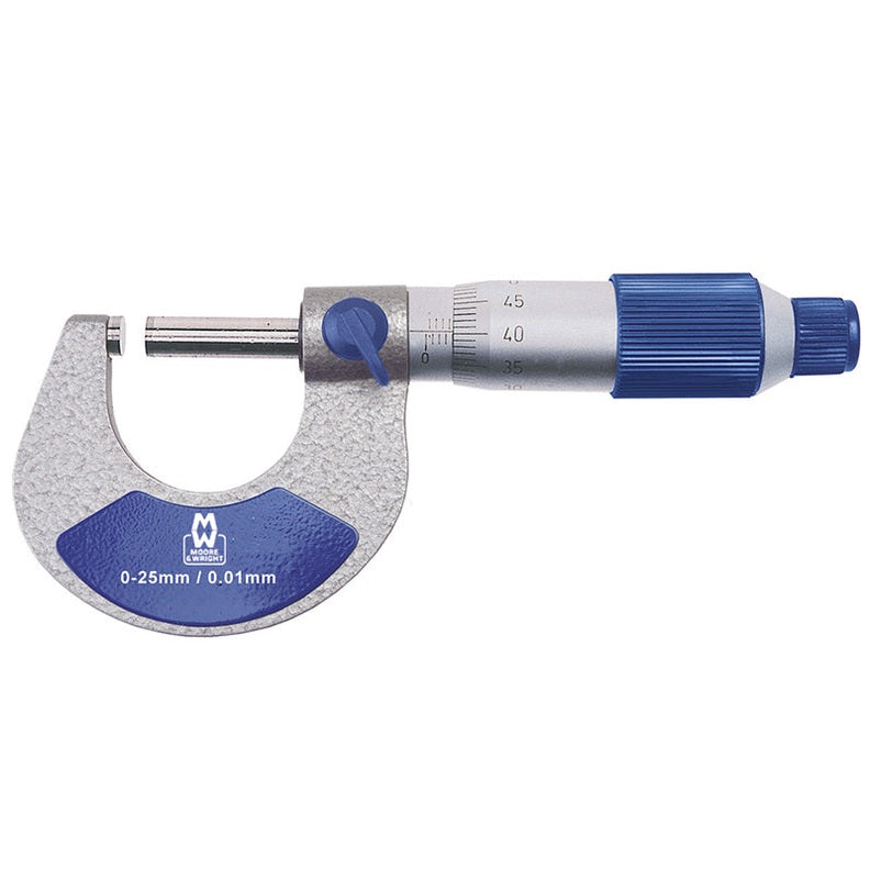 Moore & Wright MW200-01 Analogue External Micrometer 0-25mm/0.01mm