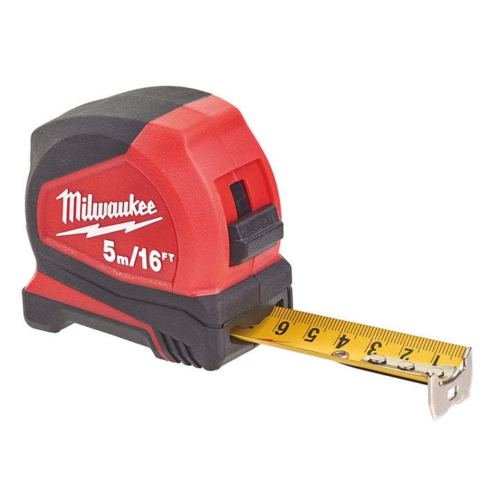 Milwaukee Hand Tools Pro Compact Tape Measure 5m/16ft (Width 25mm)