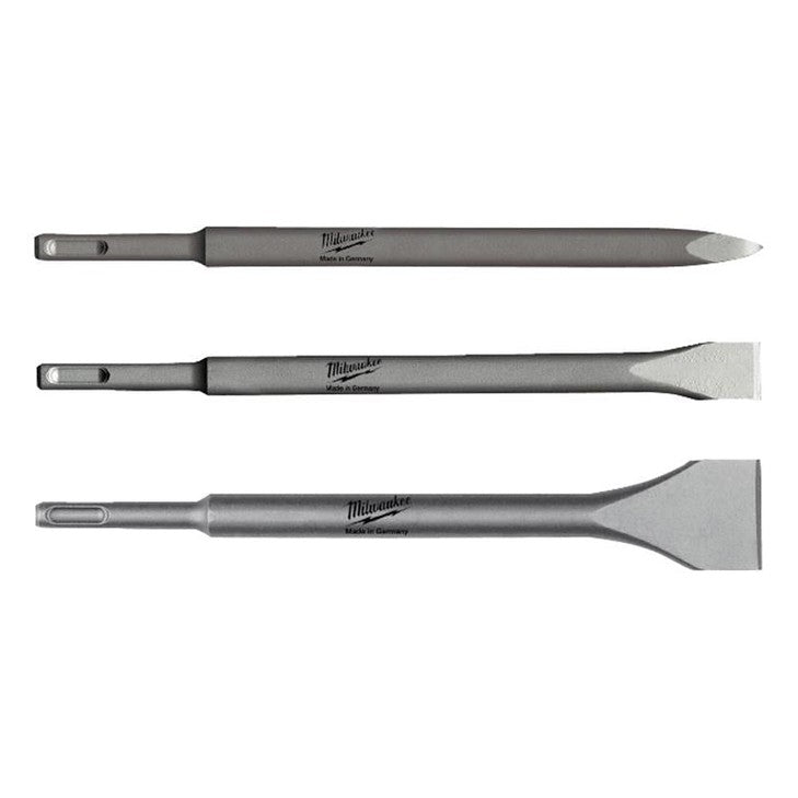 Milwaukee Power Tools SDS Plus Chisel Set, 3 Piece