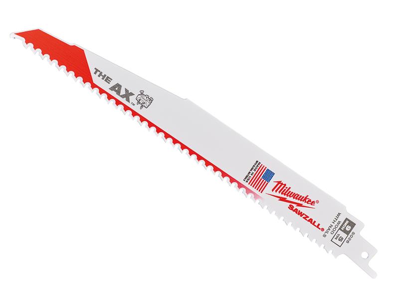 Milwaukee Power Tools SAWZALL® Heavy-Duty AX™ Demolition Blades 230mm 5 TPI (Pack 5)
