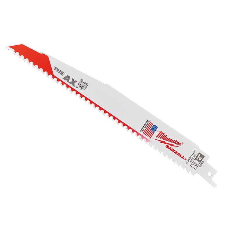 Milwaukee Power Tools SAWZALL® Heavy-Duty AX™ Demolition Blades 230mm 5 TPI (Pack 5)