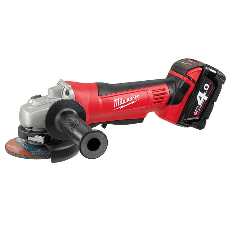 Milwaukee Power Tools HD18 AG-402 Angle Grinder 115mm 18V 2 x 4.0Ah Li-ion
