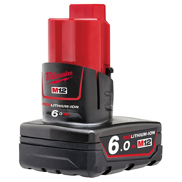 Milwaukee Power Tools M12 B6 REDLITHIUM-ION™ Battery Pack 12V 6.0Ah Li-ion