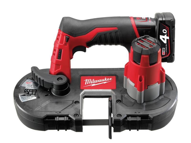 Milwaukee Power Tools M12 BS-402C Sub Compact Bandsaw 12V 2 x 4.0Ah Li-ion